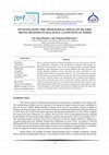 Research paper thumbnail of Investigating the Operational Issues of Islamic Hotel Business in Malaysia: A Conceptual Paper