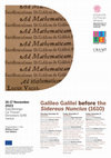 Research paper thumbnail of Galileo Galilei before the Sidereus Nuncius (1610) – November 16-17, 2023