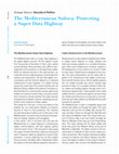 Research paper thumbnail of The Mediterranean Subsea: Protecting a Super Data Highway