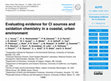 Research paper thumbnail of Evaluating evidence for Cl sources and oxidation chemistry in a coastal, urban environment