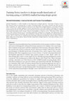 Research paper thumbnail of Training Νovice teachers to design moodle-based units of learning using a CADMOS-enabled learning design sprint