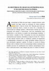 Research paper thumbnail of As histórias plurais da antropologia e da sociologia na Índia: fronteiras disciplinares, continuidades e rupturas em sua institucionalização (1910-1970)