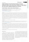 Research paper thumbnail of EARLY MIDDLE PLEISTOCENE FAUNA OF FOSSIL RODENTS AND LOESS-PALEOSOL SERIES OF THE PEKLA KEY SECTION (TAMAN PENINSULA, RUSSIA) RESEARCH PAPER