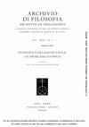 Research paper thumbnail of Tra religione e politica nell’Accademia antica. Il possibile ruolo dell’anima
