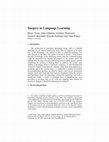 Research paper thumbnail of Surgery in Language Learning