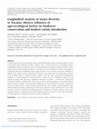 Research paper thumbnail of Longitudinal analysis of maize diversity in Yucatan, Mexico: influence of agro-ecological factors on landraces conservation and modern variety introduction