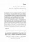 Research paper thumbnail of Teaching Audiovisual Translation: Theory and Practice in the Twenty-first Century