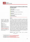 Research paper thumbnail of Audiovisual translation and media accessibility training in the EMT network