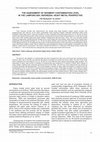 Research paper thumbnail of The Assessment Of Sediment Contamination Level In The Lampung Bay, Indonesia: Heavy Metal Perspective