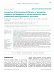 Research paper thumbnail of Comparison of the treatment efficacies of paroxetine, fluoxetine and dapoxetine in low socioeconomic status patients with lifelong premature ejaculation
