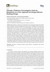 Research paper thumbnail of Towards a Platform of Investigative Tools for Biomimicry as a New Approach for Energy-Efficient Building Design
