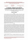 Research paper thumbnail of 1828 Yılında Yazılmış Türkçe, Almanca ve Fransızca Bir Transkri̇psi̇yon Metni̇