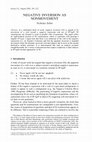 Research paper thumbnail of Negative Inversion as Nonmovement