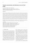 Research paper thumbnail of Towards Communication and Information Access for Deaf People