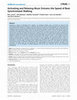 Research paper thumbnail of Activating and Relaxing Music Entrains the Speed of Beat Synchronized Walking