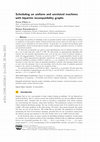 Research paper thumbnail of Scheduling on uniform and unrelated machines with bipartite incompatibility graphs