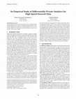 Research paper thumbnail of An Empirical Study of Differentially-Private Analytics for High-Speed Network Data