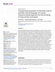 Research paper thumbnail of Unsupervised acquisition of idiomatic units of symbolic natural language: An n-gram frequency-based approach for the chunking of news articles and tweets