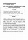 Research paper thumbnail of Effect of QRDR Mutations on Ciprofloxacin Resistance in Clinical Isolates of Pseudomonas aeruginosa