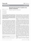 Research paper thumbnail of Manipulating light absorption of graphene using plasmonic nanoparticles