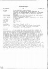 Research paper thumbnail of The Early Development of Verbal Mediation in Children: An Inter-Paradigm Comparison. Theoretical Paper No. 21. Report from the Motivated Learning Project
