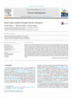 Research paper thumbnail of Social value creation through tourism enterprise