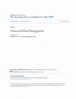 Research paper thumbnail of Waste and Waste Management