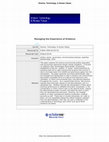 Research paper thumbnail of Managing the Experience of Evidence