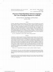 Research paper thumbnail of Processes of Interdependence between Languages. The Case of Immigrant Students in Catalonia