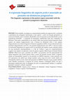 Research paper thumbnail of A expressao linguistica do aspecto perfect associado ao presente em demencias progressivas