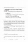 Research paper thumbnail of A 30 años de La interpretación de la Biblia en la Iglesia: Aspectos permanentes y perspectivas nuevas