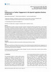 Research paper thumbnail of Politainment on Twitter: Engagement in the Spanish Legislative Elections of April 2019