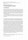 Research paper thumbnail of Onomatopoeia in Puyuma