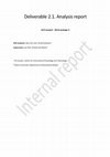 Research paper thumbnail of Deliverable 2 . 1
