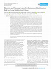 Research paper thumbnail of Ethnicity and Neonatal Lupus Erythematosus Manifestations Risk in a Large Multiethnic Cohort