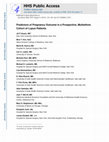 Research paper thumbnail of Predictors of Pregnancy Outcomes in Patients With Lupus