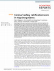 Research paper thumbnail of Coronary artery calcification score in migraine patients