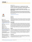 Research paper thumbnail of Vertigo and dizziness in adolescents: Risk factors and their population attributable risk