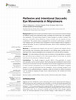 Research paper thumbnail of Reflexive and Intentional Saccadic Eye Movements in Migraineurs