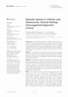 Research paper thumbnail of Episodic ataxias in children and adolescents: Clinical findings and suggested diagnostic criteria