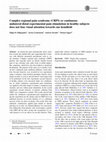 Research paper thumbnail of Complex regional pain syndrome (CRPS) or continuous unilateral distal experimental pain stimulation in healthy subjects does not bias visual attention towards one hemifield
