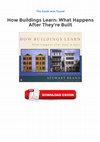 (PDF) How Buildings Learn: What Happens After They're Built