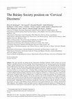 Research paper thumbnail of The Bárány Society position on ‘Cervical Dizziness’
