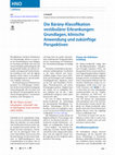 Research paper thumbnail of Die Bárány-Klassifikation vestibulärer Erkrankungen: Grundlagen, klinische Anwendung und zukünftige Perspektiven