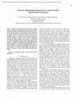 Research paper thumbnail of A Privacy-Maintaining Framework for Context-Sensitive Service Discovery Services