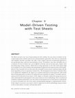 Research paper thumbnail of Model-Driven Testing with Test Sheets