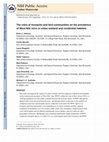 Research paper thumbnail of The roles of mosquito and bird communities on the prevalence of West Nile virus in urban wetland and residential habitats