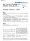 Research paper thumbnail of Grey matter structure within the visual networks in migraine with aura: multivariate and univariate analyses