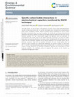 Research paper thumbnail of Specific carbon/iodide interactions in electrochemical capacitors monitored by EQCM technique