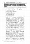 Research paper thumbnail of Performance enhancement of production systems using fuzzy based availability analysis and simulation method